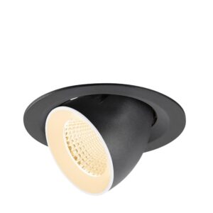 Laagste prijs - SLV InbouwspotNuminos Gimble M zwart/wit 2700K - 40gr - 1009545