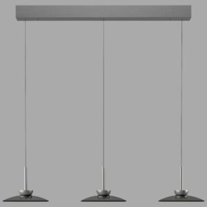 Laagste prijs - Paul Neuhaus 3L eettafel hanglampPure Moon platin met smoke glas - 2193-15