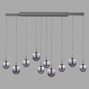Laagste prijs - Paul Neuhaus HanglampPure E-Infinty mystic grey met smoke glas - 2221-15