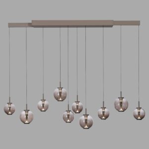 Laagste prijs - Paul Neuhaus HanglampPure E-Infinty bronce met amber glas - 2221-97