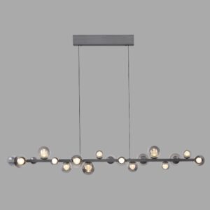 Laagste prijs - Paul Neuhaus Eettafel hanglampPure E-Popup 18L - met smoke glas - 2558-15