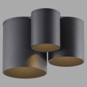 Laagste prijs - Paul Neuhaus 3L plafondlampPure Point black pearl - 6750-18