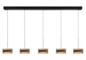 Laagste prijs - Highlight 5-lichts hanglampEnzo dimbaar - H5743.32