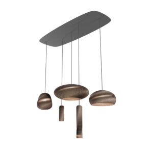Laagste prijs - Think Paper Natural Groups Black 1100 kartonnen hanglamp Ø 9cm - TP-NG1-BK1100