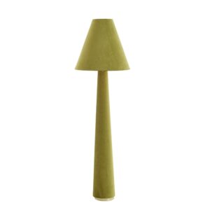 Laagste prijs - Light & Living VloerlampDevia Ø 50cm - velvet - groen - 1891676