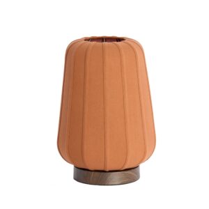 Laagste prijs - Light & Living NachtkastlampBibury Ø 30cm - terracotta linnen - 1894794
