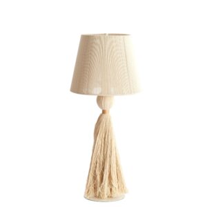 Laagste prijs - Light & Living SchemerlampEspino Ø 31cm - naturel linnen - 1894843