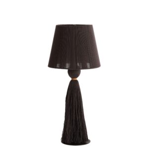 Laagste prijs - Light & Living SchemerlampEspino Ø 31cm - donkerbruin - 1894883