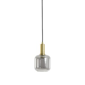 Laagste prijs - Light & Living Smoke glazen hanglampLekar Ø 21cm - 1x E27 - 2950384