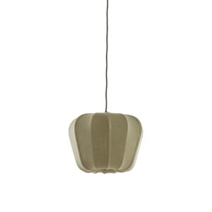 Laagste prijs - Light & Living Japandi hanglampZubedo Ø 40cm - olijf groen - 2979069