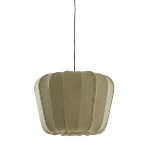Laagste prijs - Light & Living Japandi hanglampZubedo Ø 60cm - olijf groen - 2979269