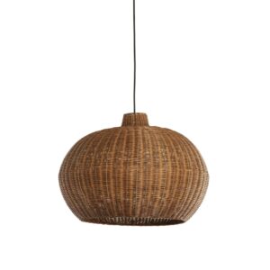 Laagste prijs - Light & Living Rotan hanglampMelzor Ø 55cm - donker bruin - 2994083