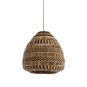 Laagste prijs - Light & Living Rotan hanglampSoluna Ø 56cm - donkerbruin naturel - 2996284