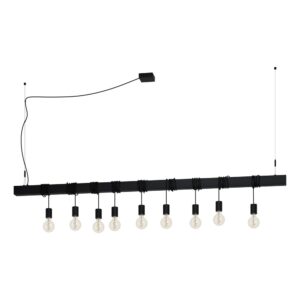 Laagste prijs - Eglo 9-lichts hanglampTownshend-B zwart - eettafel - 39939