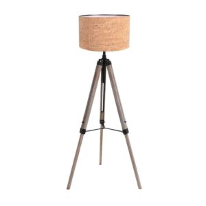 Laagste prijs - Steinhauer Tripod vloerlampTriek met kurk kap Ø40cm - 4344ZW