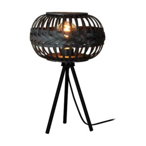 Laagste prijs - Eglo Zwarte tafellampTowcester Ø 26cm - 1x E27 - 43916