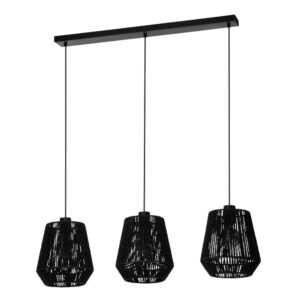 Laagste prijs - Eglo Touw hanglampPersley eetkamer - zwart - 44106