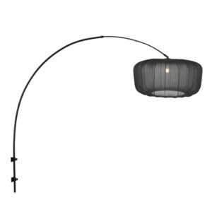 Laagste prijs - Steinhauer Zwarte wandlampVela Lino met zwarte kap Ø60cm - 4410ZW
