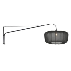 Laagste prijs - Steinhauer Wandlamp zwartVela Lino met zwarte kap Ø60cm - 4455ZW