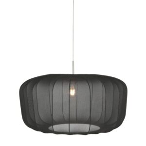 Laagste prijs - Steinhauer Zwarte hanglampVela Lino Ø60cm - 4473ST