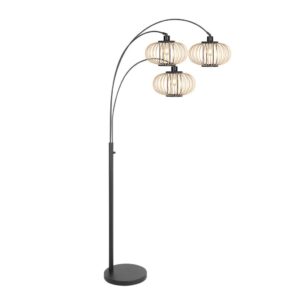 Laagste prijs - Steinhauer VloerlampSparkled Light met bamboe kappen - 4495ZW