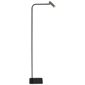 Laagste prijs - Steinhauer VloerlampLumo zwart met nikkel - 4607ST