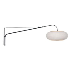 Laagste prijs - Steinhauer Wandlamp zwartSilva Alba met witte kap Ø60cm - 4626ZW