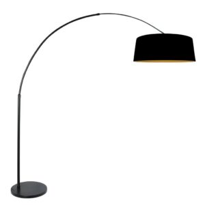 Laagste prijs - Steinhauer Zwarte booglampLuma Dark met zwarte kap Ø60cm - 4771ZW