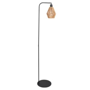 Laagste prijs - Steinhauer VloerlampRopex met rotan kap - 4788ZW
