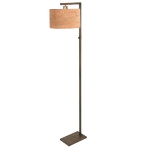 Laagste prijs - Steinhauer Vloerlamp bronsStang met kurk kap - 4894BR