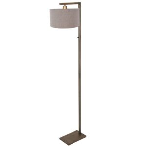 Laagste prijs - Steinhauer Vloerlamp bronsStang met grijze kap - 4897BR