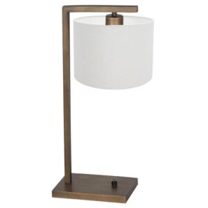 Laagste prijs - Steinhauer TafellampStang met witte kap - 4902BR