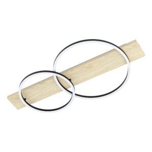 Laagste prijs - Eglo PlafondlampBoyal 2L - led - met houtlook - 901716