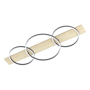 Laagste prijs - Eglo PlafondlampBoyal 3L - led - met houtlook - 901717