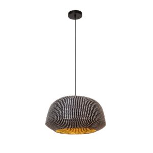 Laagste prijs - Premium by Lucide Zeegras hanglampMaduka Ø 47cm - zwart - 10450/47/30