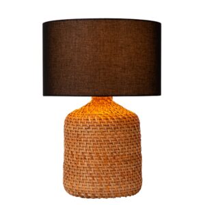 Laagste prijs - Premium by Lucide SchemerlampArrah Ø 35cm - zeegras met zwarte kap - 10553/81/73