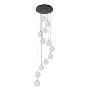 Laagste prijs - Premium by Lucide Design led hanglampGisela helder - 12x Ø 16cm - 13494/44/60