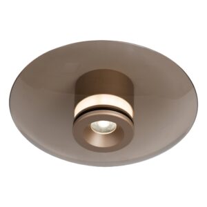 Laagste prijs - Premium by Lucide Led plafondlampSantiago Ø 23cm - champagne met amber glas - 23101/12/62