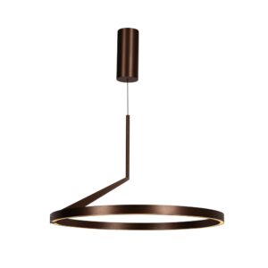 Laagste prijs - Premium by Lucide Strakke led hanglampApplause roodkoper - Ø 60cm - 23400/60/96