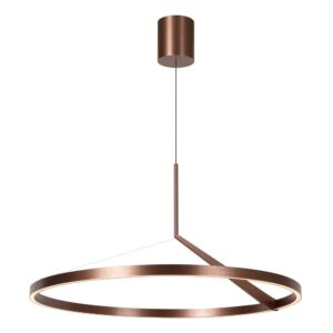 Laagste prijs - Premium by Lucide Strakke led hanglampApplause roodkoper - Ø 80cm - 23400/80/96