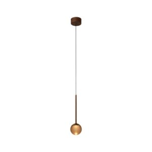 Laagste prijs - Premium by Lucide HanglampCalina enkel met amber bol - 24406/07/96