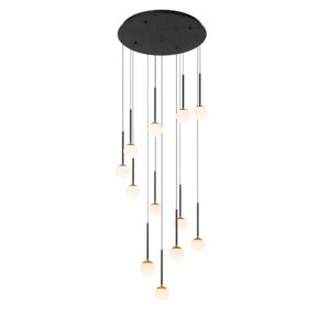 Laagste prijs - Premium by Lucide HanglampCalina 12-lichts met witte bollen - 24406/84/30