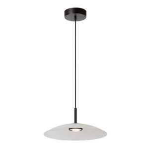 Laagste prijs - Premium by Lucide Strakke hanglampMenga Ø 40cm wit glas - 25417/10/61