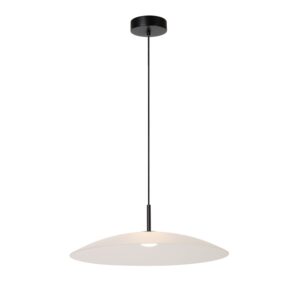 Laagste prijs - Premium by Lucide Strakke hanglampMenga Ø 60cm wit glas - 25417/12/61