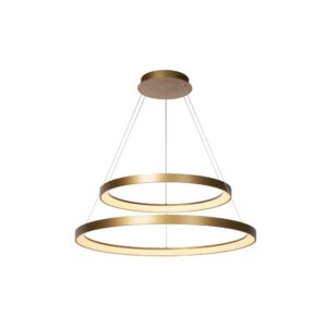 Laagste prijs - Premium by Lucide Gouden hanglampVidal Ø 78cm strak design - 46403/92/02