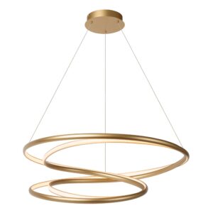 Laagste prijs - Premium by Lucide Design hanglampSardana Ø 80cm krul goud - 52400/74/02