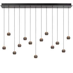 Laagste prijs - Premium by Lucide Design hanglampMontana 13-lichts grijs - 68400/75/15