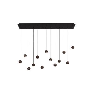 Laagste prijs - Premium by Lucide Design hanglampMontana 13-lichts koffie bruin - 68400/75/96