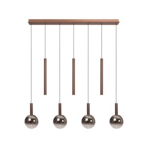 Laagste prijs - Premium by Lucide Design hanglampJasmine koper 7-lichts - 74420/07/65