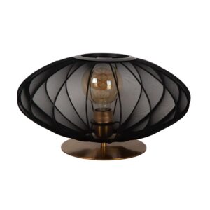 Laagste prijs - Lucide TafellampCorina zwart Ø 40cm - 03547/40/30